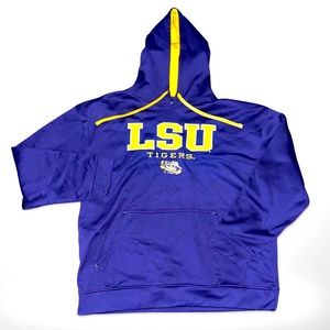 LSU Tigers Hoodie: Adult XL: SEC Football: Geaux Tigers: Baton Rouge: Majestic